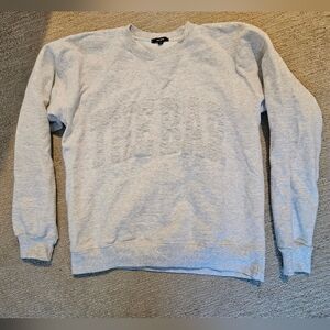 The Bar Light Gray Crewneck Sweater